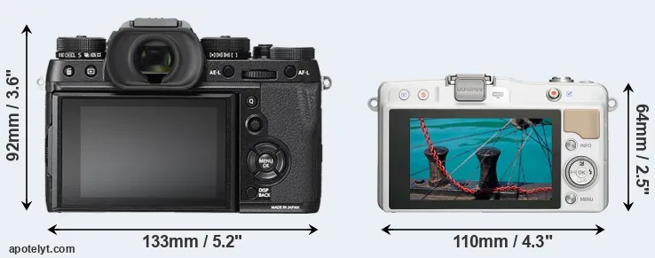 Comparison X-T2 or E-PM2 rear