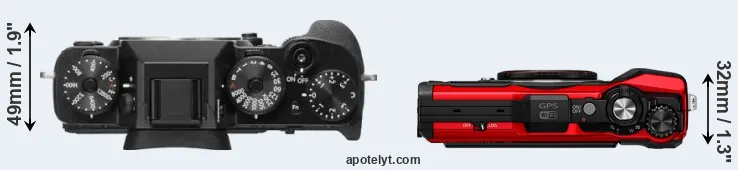 Compare X-T2 versus TG-6 top