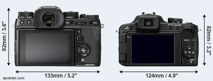 Comparison X-T2 or FZ100 rear