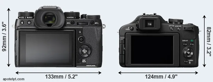 Comparison X-T2 or FZ150 rear