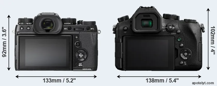Comparison X-T2 or FZ2500 rear
