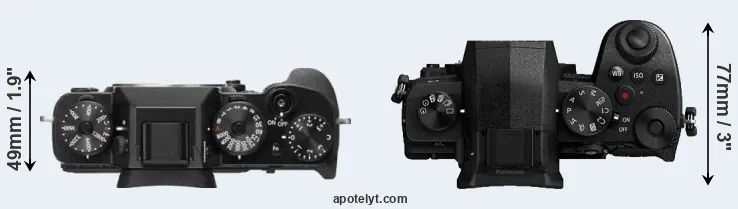 Compare X-T2 versus G95 top