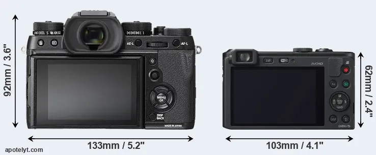Comparison X-T2 or LF1 rear