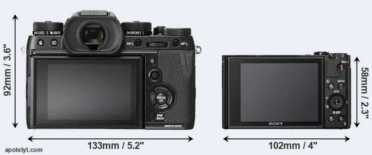 Comparison X-T2 or HX99 rear