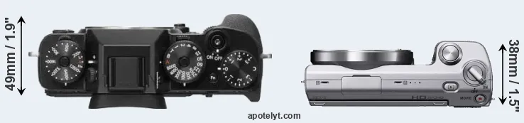 Compare X-T2 versus NEX-5 top