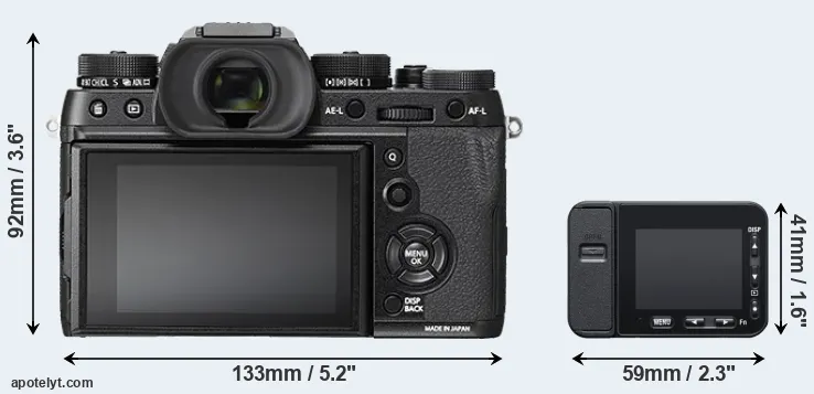 Comparison X-T2 or RX0 II rear