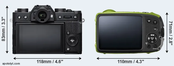 Comparison X-T20 or XP120 rear