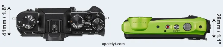 Compare X-T20 versus XP120 top