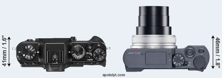 Compare X-T20 versus C-LUX top