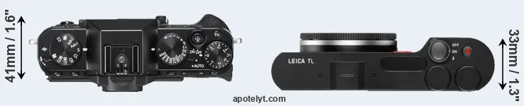 Compare X-T20 versus TL top