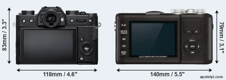 Comparison X-T20 or X-U Typ 113 rear