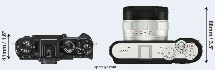 Compare X-T20 versus X-U Typ 113 top