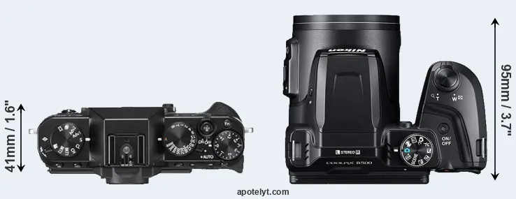 Compare X-T20 versus B500 top