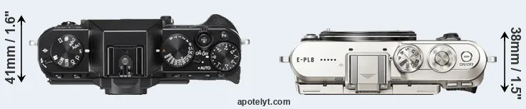 Compare X-T20 versus E-PL8 top