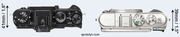 Compare X-T20 versus E-PL9 top