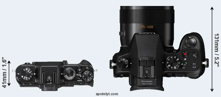 Compare X-T20 versus FZ1000 top