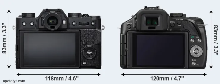 Comparison X-T20 or G5 rear