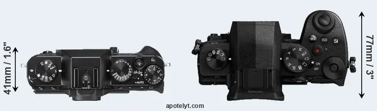 Compare X-T20 versus G95 top