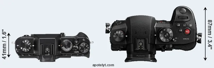 Compare X-T20 versus GH5s top