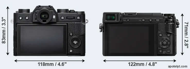 Comparison X-T20 or GX80 rear