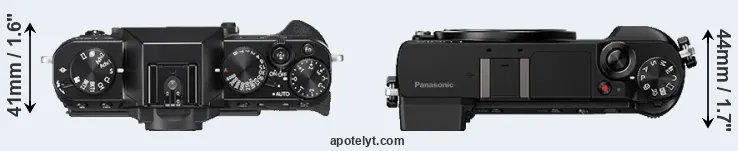 Compare X-T20 versus GX80 top