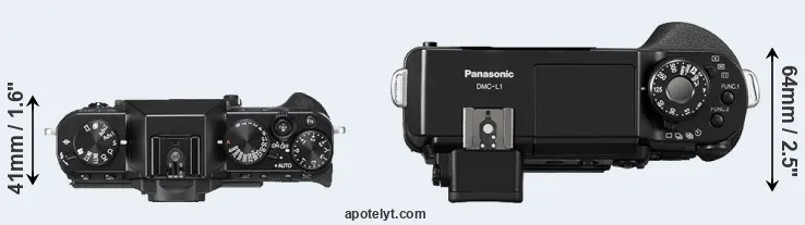 Compare X-T20 versus L1 top