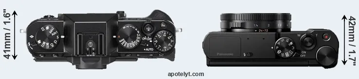 Compare X-T20 versus LX10 top