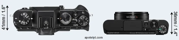 Compare X-T20 versus WX800 top