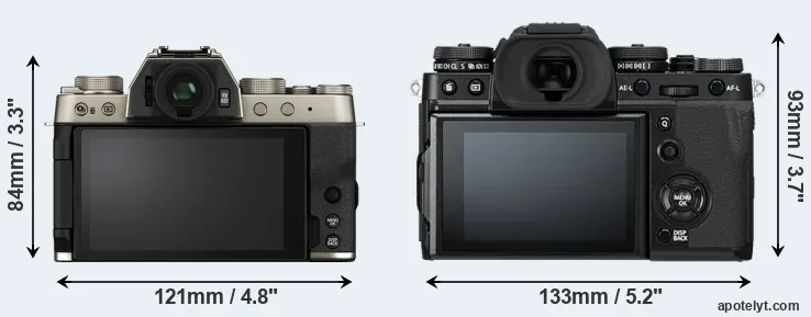Comparison X-T200 or X-T3 rear