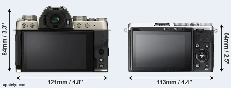 Comparison X-T200 or X70 rear