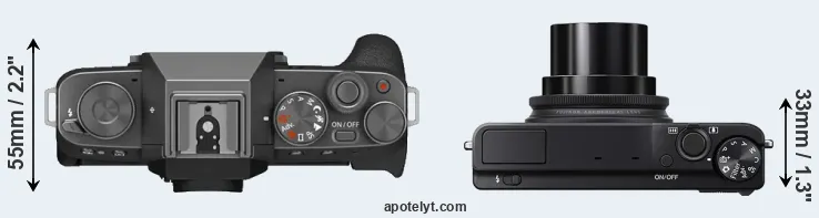 Compare X-T200 versus XQ2 top