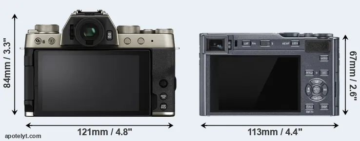 Comparison X-T200 or C-LUX rear