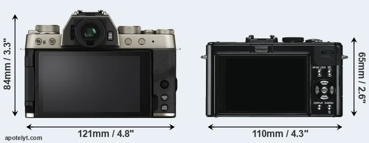 Comparison X-T200 or D-LUX 5 rear