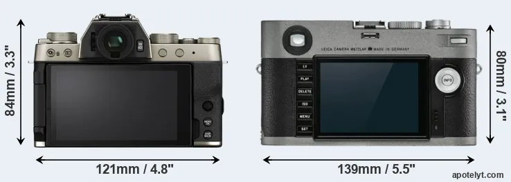 Comparison X-T200 or M-E Typ 240 rear