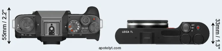 Compare X-T200 versus TL top