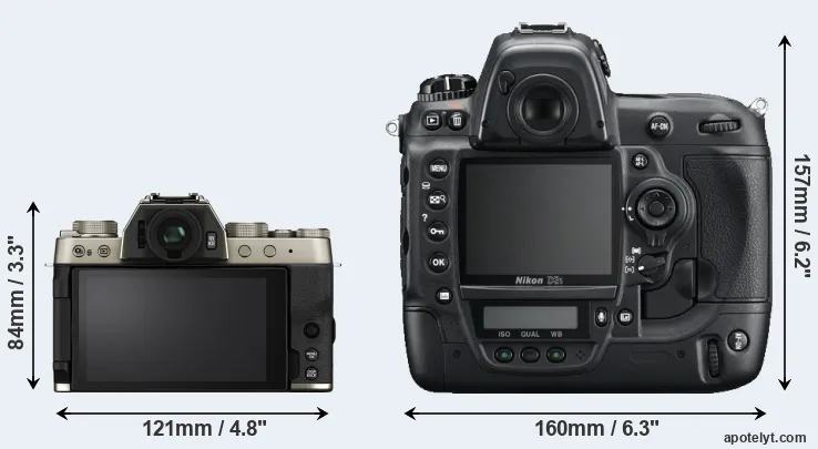 Comparison X-T200 or D3S rear