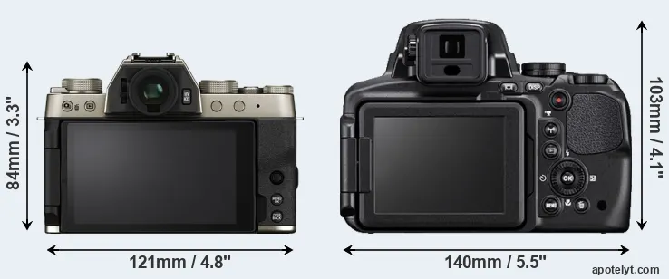 Comparison X-T200 or P900 rear