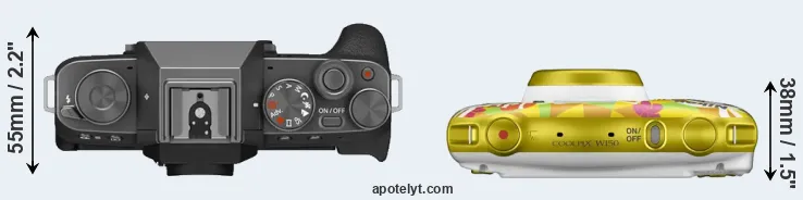 Compare X-T200 versus W150 top