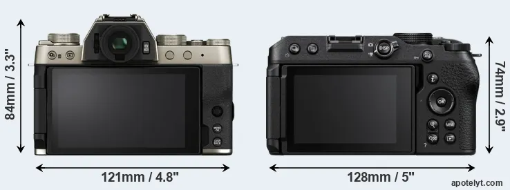 Comparison X-T200 or Z30 rear