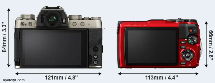 Comparison X-T200 or TG-6 rear