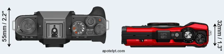 Compare X-T200 versus TG-6 top