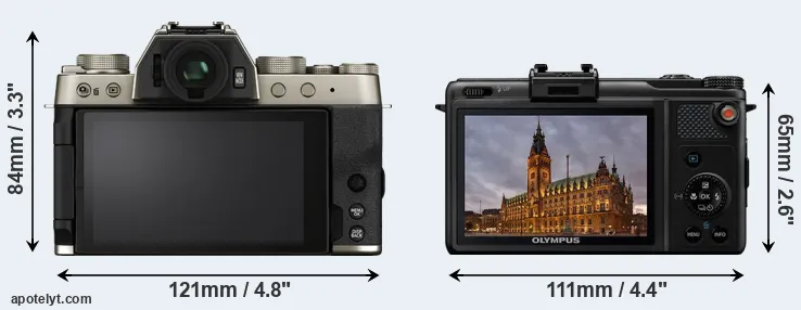 Comparison X-T200 or XZ-1 rear