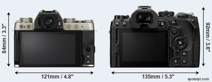 Comparison X-T200 or OM-1 rear