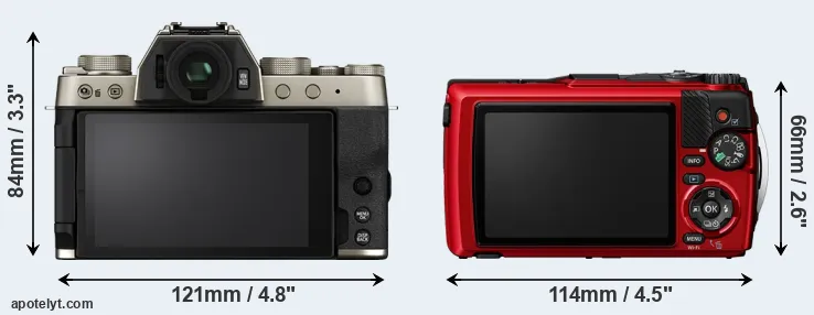 Comparison X-T200 or TG-7 rear
