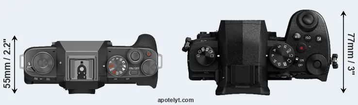 Compare X-T200 versus G90 top
