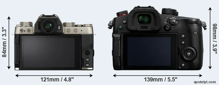 Comparison X-T200 or GH5 II rear
