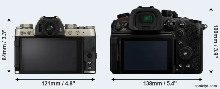 Comparison X-T200 or GH6 rear