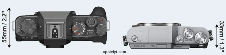 Compare X-T200 versus GX850 top