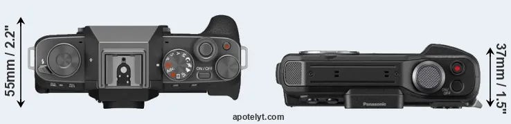 Compare X-T200 versus TS7 top