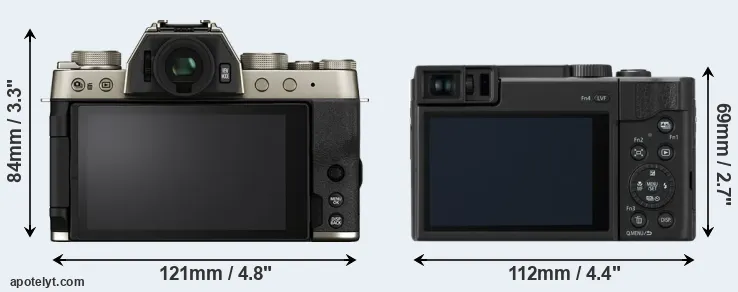 Comparison X-T200 or ZS80 rear